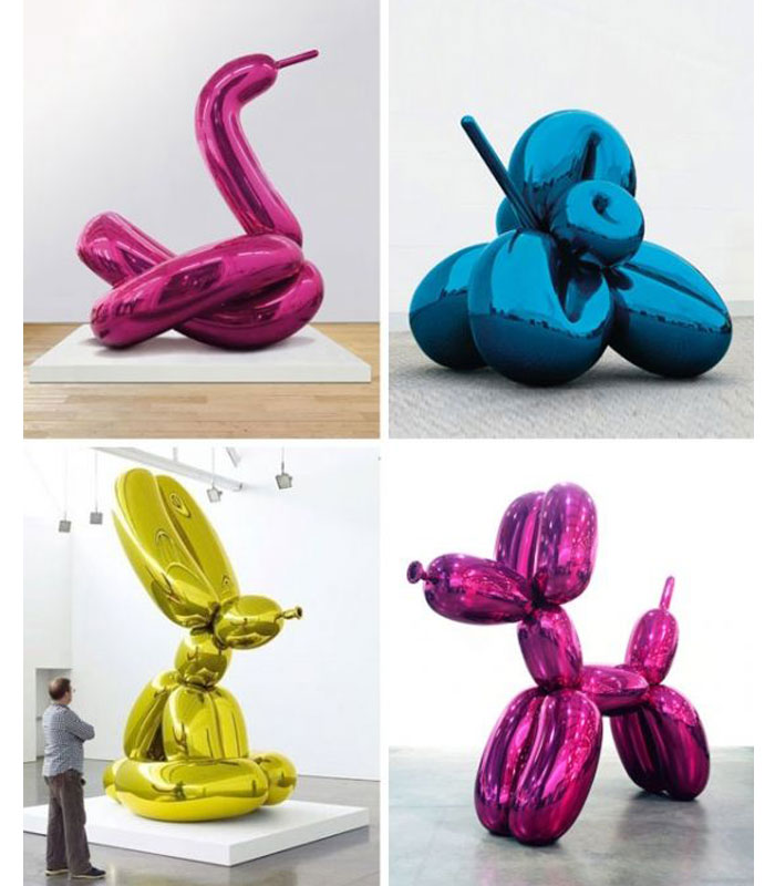 Outdoor decor lovely yellow duck metal balloon sculptures from newport street gallery jeff koons for sale