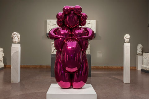 Hot selling Outdoor decor jeff koons fat woman metal balloon sculptures location