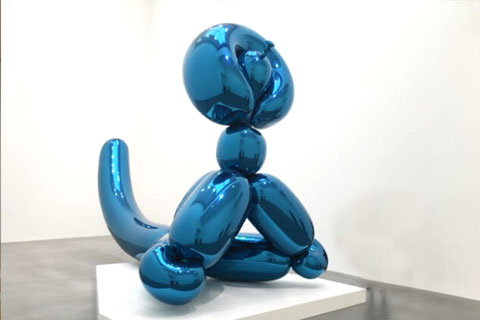 Home decor jeff koons balloon dog metal sculptures for sale