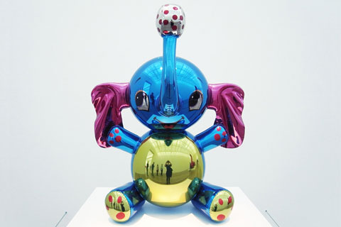 Hot selling elephant metal balloon sculptures from newport street gallery jeff koons for home decor