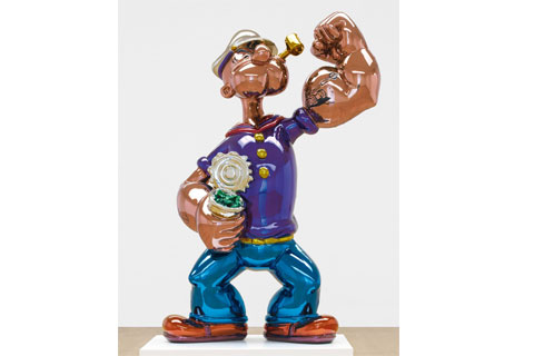 Hot selling metal balloon man sculptures from jeff koons for outdoor decor